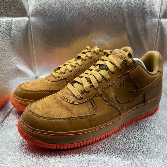 Size 11.5 Nike Air Force 1 Insideout Low Mapple Brown Mens Sneaker‎ 312486-271 - Picture 6 of 11